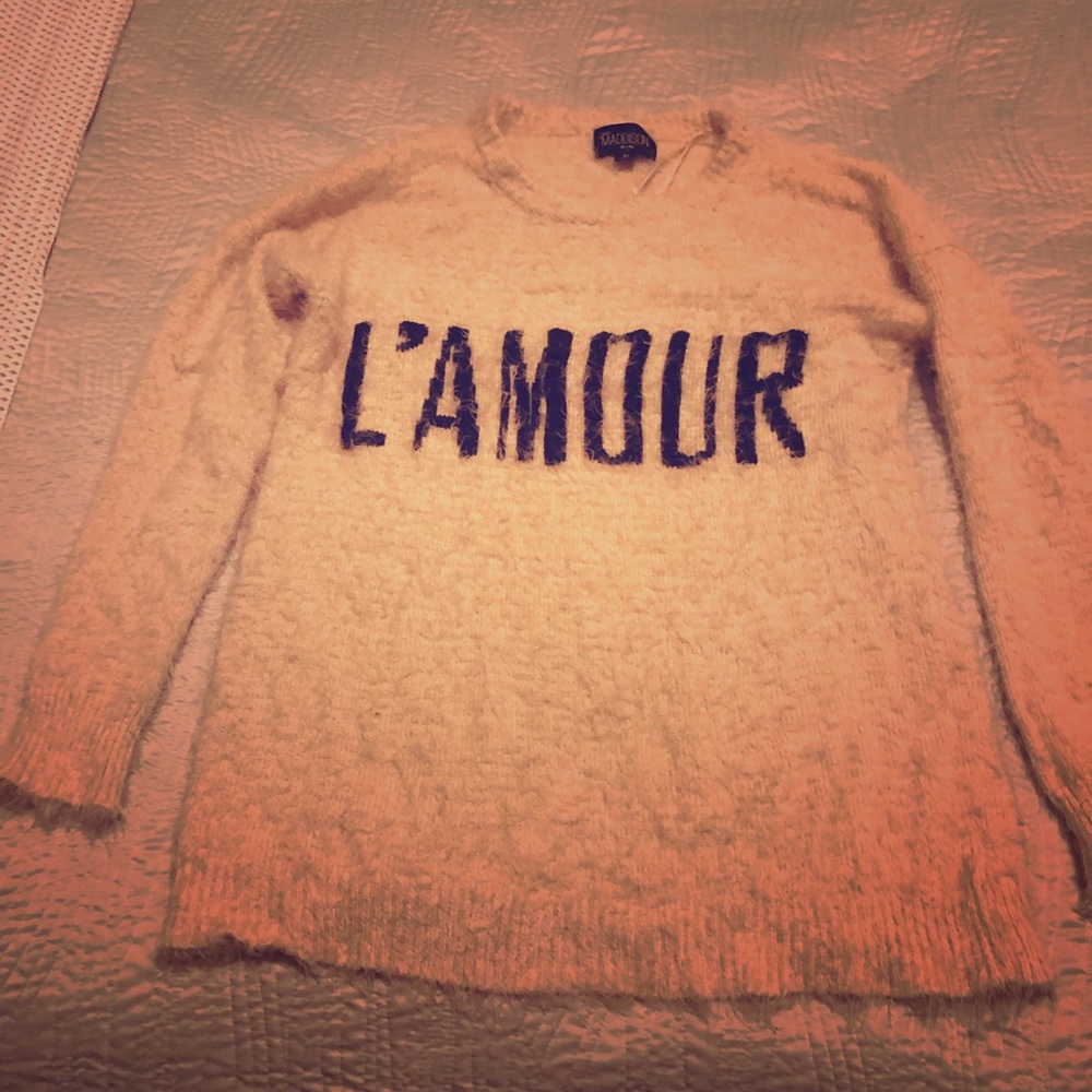 Soft fuzzy warm sweater